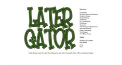 Desktop Screenshot of latergator.com